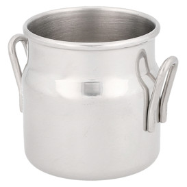 Mini Nádoba na Mléko pro Prezentaci Inox 90ml (12 Ks)
