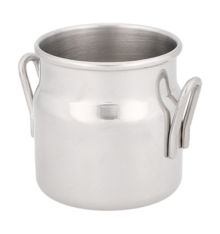 Mini Nádoba na Mléko pro Prezentaci Inox 90ml (12 Ks) Mini Nádoba na Mléko pro Prezentaci Inox 90ml (12 Ks)