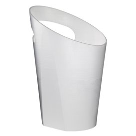 Opakovaně použitelný kbelík na led PP Bílá na 1 láhev (1 Ks)