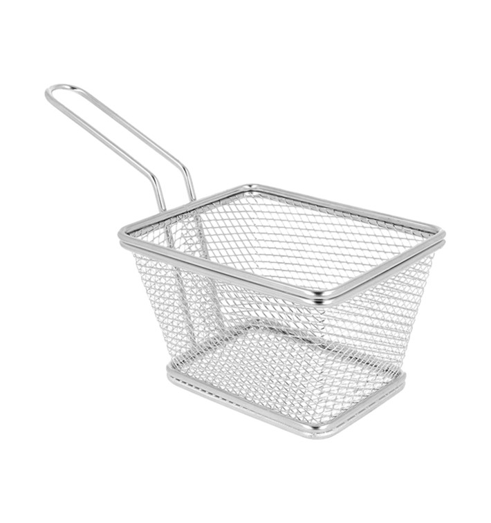 Mini Fritéza pro Prezentaci Ocel 10x10x7,5cm (1 Ks) Mini Fritéza pro Prezentaci Ocel 10x10x7,5cm (1 Ks)
