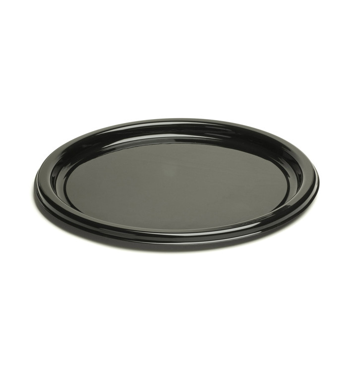 Plastové Talíř Kulatý Černá 18 cm (250 Kousky) Plastové Talíř Kulatý Černá 18 cm (250 Kousky)