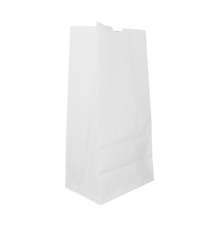 Papírové Sáčky bez Plochým Kraft Bílá 60g/m² 18+11x34cm (500 Ks) Papírové Sáčky bez Plochým Kraft Bílá 60g/m² 18+11x34cm (500 Ks)