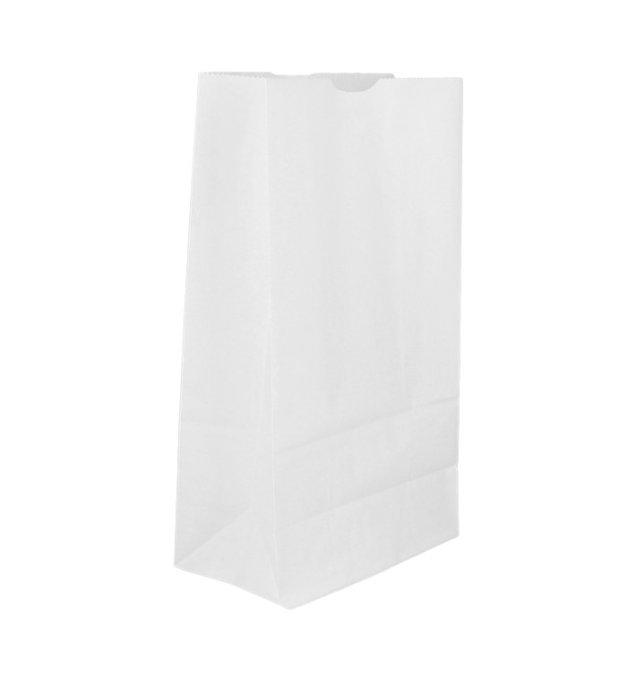 Papírové Sáčky bez Plochým Kraft Bílá 50g/m² 12+8x24cm (1.000 Ks) Papírové Sáčky bez Plochým Kraft Bílá 50g/m² 12+8x24cm (1.000 Ks)