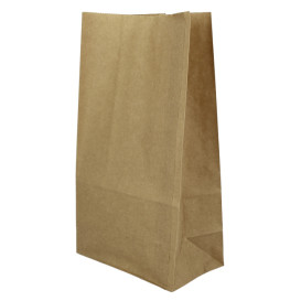 Papírové Sáčky bez Plochým Kraft Hnědý 45g/m² 15+9x28cm (25 Ks)