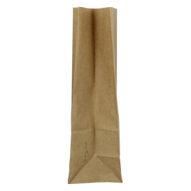 Papírové Sáčky bez Plochým Kraft Hnědý 45g/m² 15+9x28cm (25 Ks)