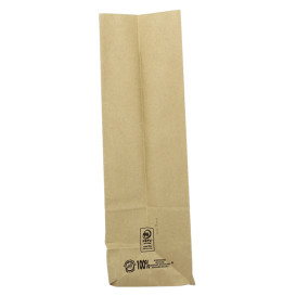 Papírové Sáčky bez Plochým Kraft 60g/m² 18+11x34cm (25 Ks)