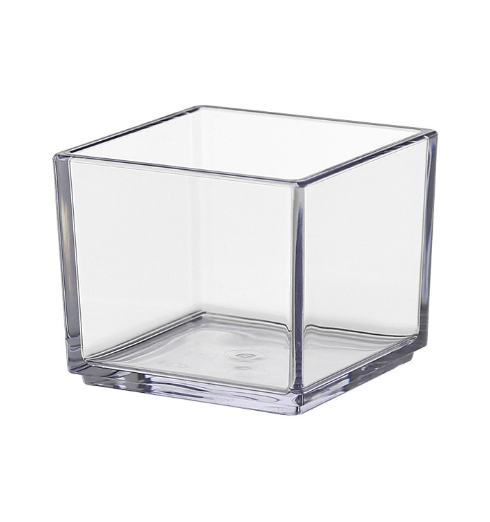 SAN "Cube" Odolná degustační miska Transparentní 65ml (6 Ks) SAN "Cube" Odolná degustační miska Transparentní 65ml (6 Ks)