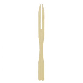 Mini Bambusová Vidlička pro Ochutnávky 90mm (200 Ks)