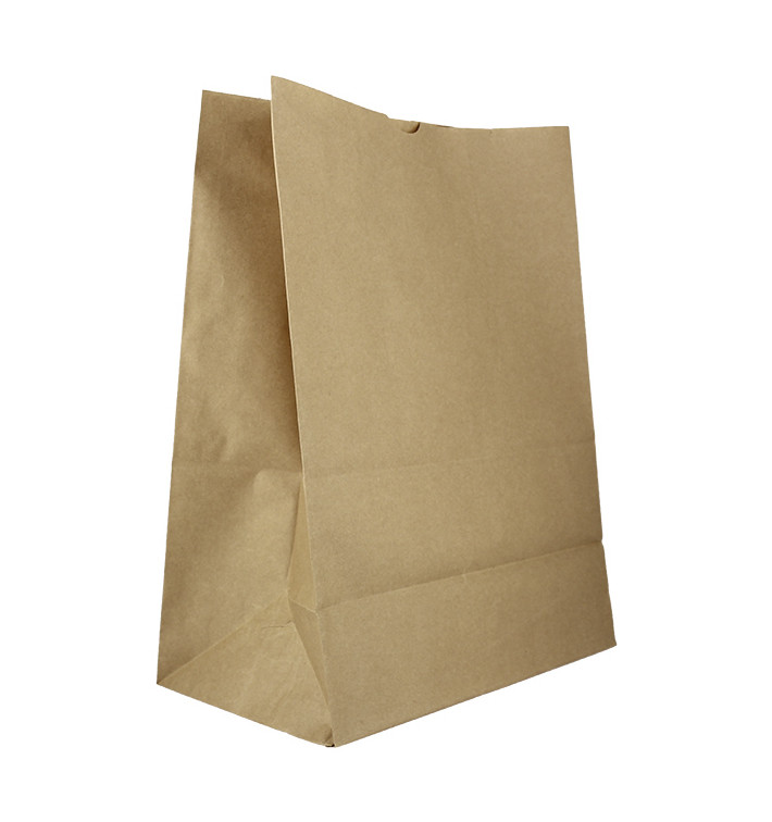 Papírové Sáčky bez Plochým Kraft 50g/m² 22+12x30cm (1000 Ks) Papírové Sáčky bez Plochým Kraft 50g/m² 22+12x30cm (1000 Ks)
