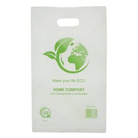 Igelitová Taška s Průhmatem Bio Home Compost 20x33cm (100 Ks)