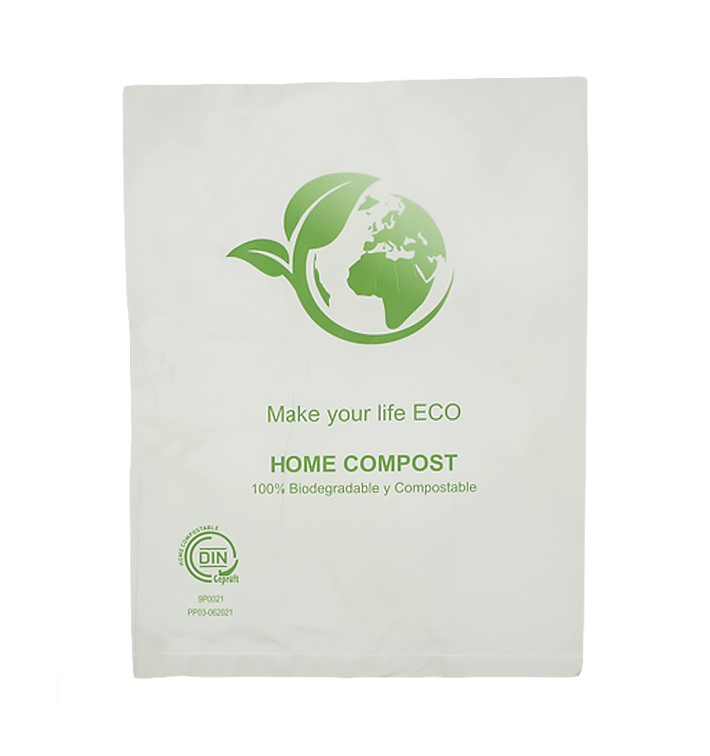 Nákupní Tašky Bio Home Compost 23x30,5cm (100 Ks) Nákupní Tašky Bio Home Compost 23x30,5cm (100 Ks)