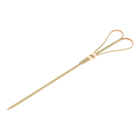 Bambusové Špejle Zdobené Srdce 150 mm (100 Ks)