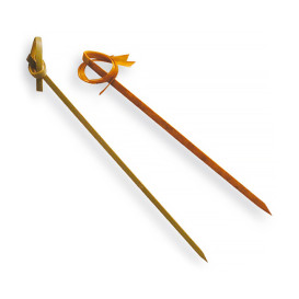 Bambusové Špejle Zdobené s Mašlí 210 mm (100 Ks)