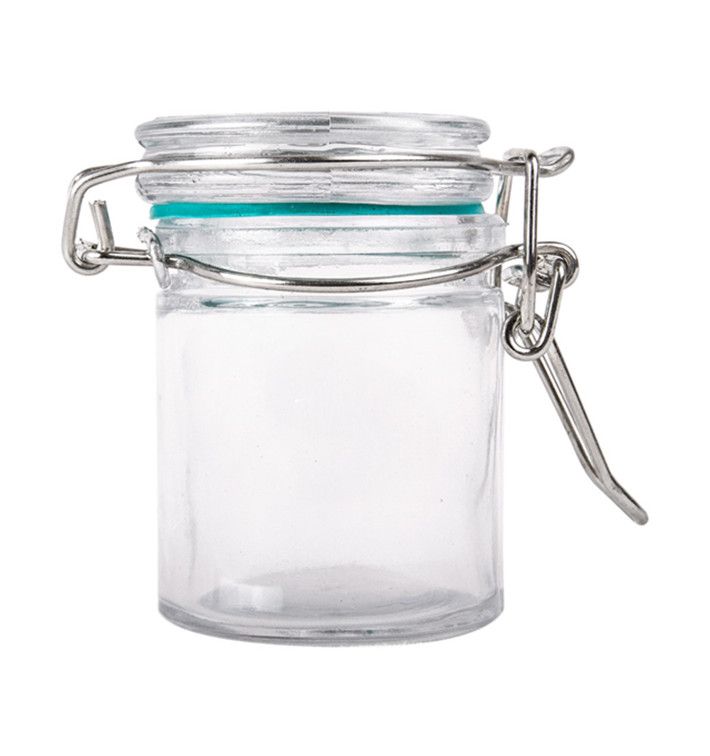 Vzduchotěsná Zavařovací Sklenice 45 ml Ø4,5x6cm (96 Ks) Vzduchotěsná Zavařovací Sklenice 45 ml Ø4,5x6cm (96 Ks)