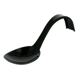 lžíce pro Ochutnávky Zakřivená Černá 130 mm (50 Ks)