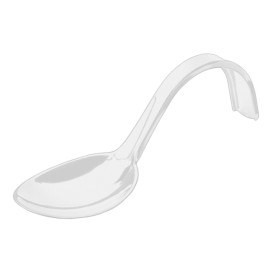 lžíce pro Ochutnávky Zakřivená Bílá 130 mm (50 Ks)