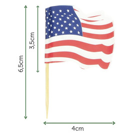 Napichovátka Vlajky " USA " 65mm (14400 Ks)