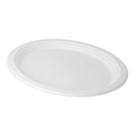 Podnos z Cukrové Třtiny Bílá 320x255x21mm (200 Ks)