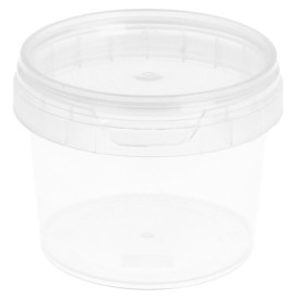 Plastové Obaly s Víčko s Integrovaným Víčkem 120ml Ø6,9cm (25 Ks)