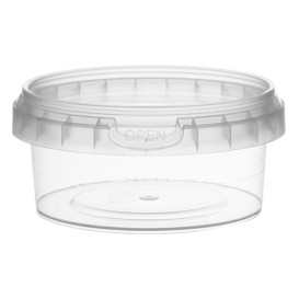 Plastové Obaly s Víčko s Integrovaným Víčkem 180 ml Ø9,5 (505 Ks)