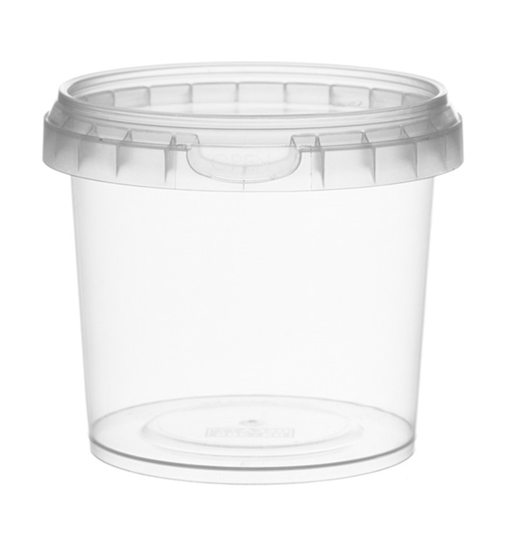 Plastové Obaly s Víčko s Integrovaným Víčkem 365 ml Ø9,5 (24 Ks) Plastové Obaly s Víčko s Integrovaným Víčkem 365 ml Ø9,5 (24 Ks)
