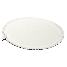 Talíř na Pizza Karton Bílý Ø33cm (50 Ks)