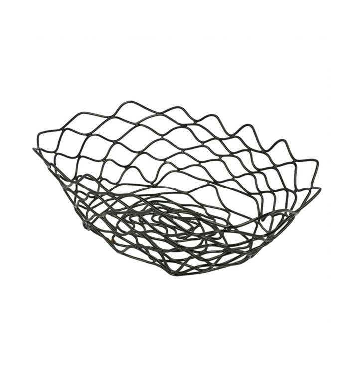 Oválný Koš Ocel Černá 240x152x70mm (1 Ks) Oválný Koš Ocel Černá 240x152x70mm (1 Ks)