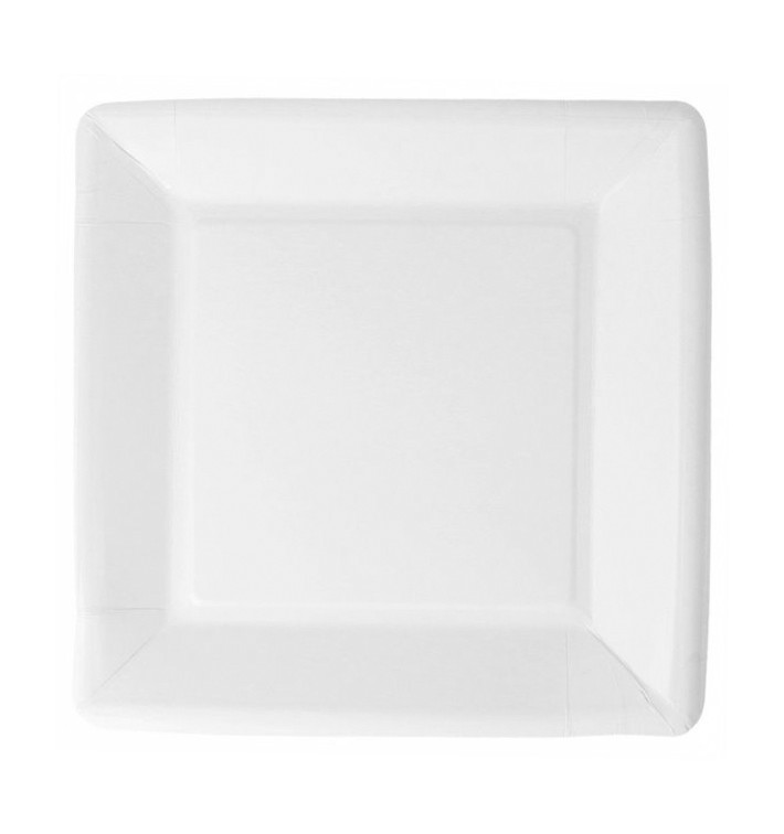 Papírové Talíř Biocated Bílý Čtvercový 18cm (400 Ks)