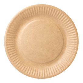 Papírové Talíř Biocated Přírodní Relieve Ø18cm (20 Ks)