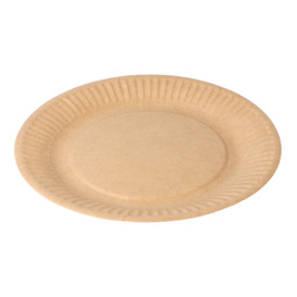 Papírové Talíř Biocated Přírodní Relieve Ø18cm (20 Ks)