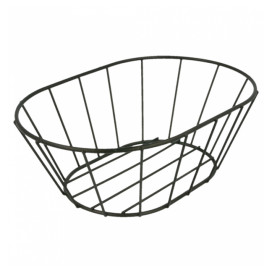 Oválný Koš Ocel Černá 216x140x76mm (1 Ks)