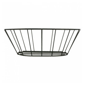Oválný Koš Ocel Černá 216x140x76mm (24 Ks)