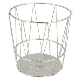 Koš Stůl Ocel Stříbrný Ø115x115mm (24 Ks)