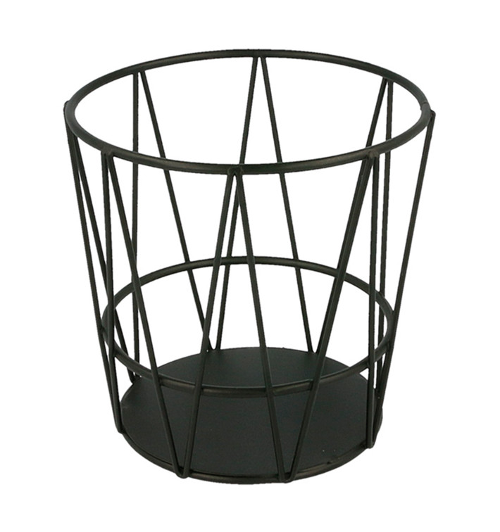 Koš Stůl Ocel Černá Ø115x115mm (1 Ks) Koš Stůl Ocel Černá Ø115x115mm (1 Ks)