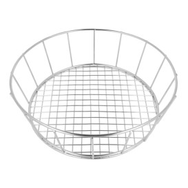 Koš Stůl Ocel Stříbrný Ø241x70mm (12 Ks)