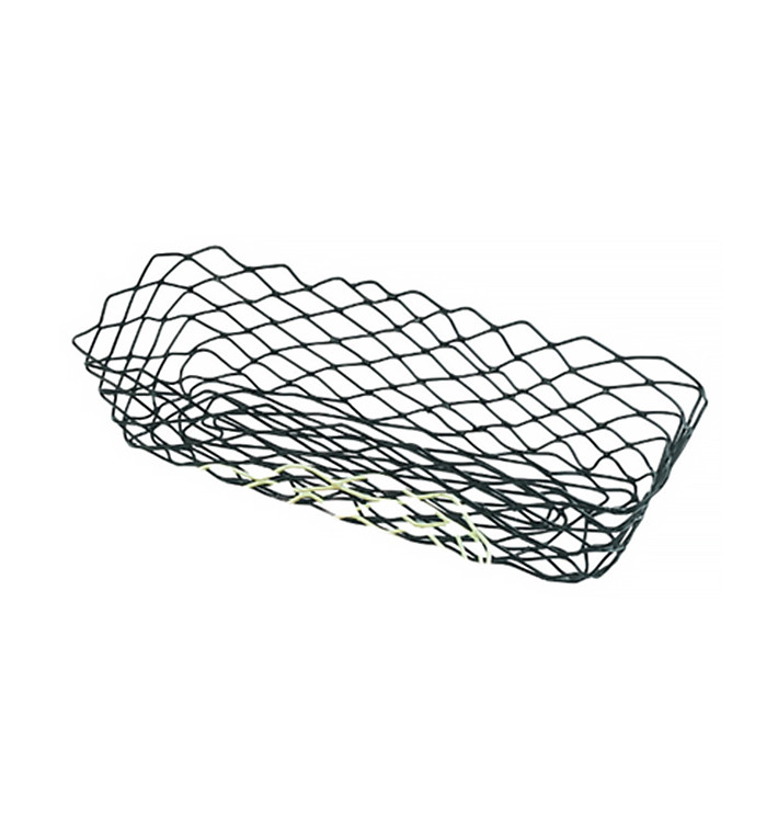 Koš Obdélníkový Ocel Černá 275x142x85mm (1 Ks) Koš Obdélníkový Ocel Černá 275x142x85mm (1 Ks)