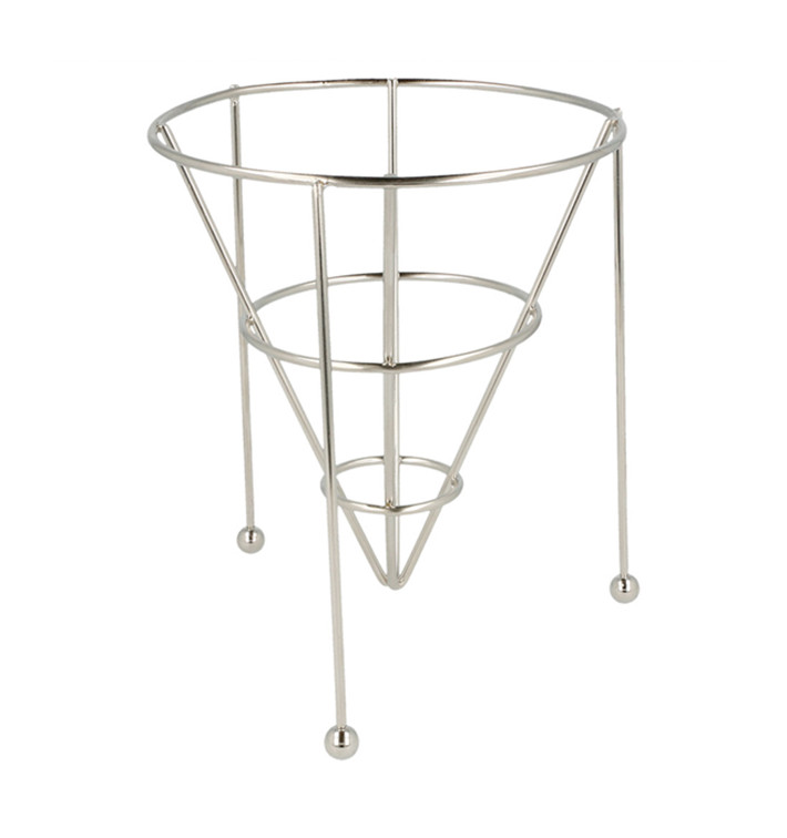 Prezentační Košík Stohovatelný Ocel Ø127x152mm (12 Ks) Prezentační Košík Stohovatelný Ocel Ø127x152mm (12 Ks)