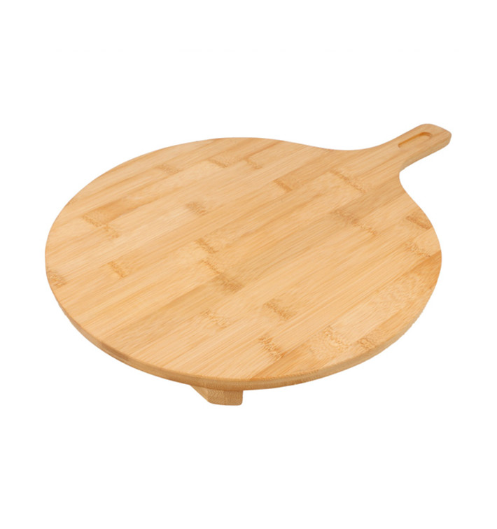 Podnostůl s Ouškem Bambu Ø29x2,5cm (1 Ks) Podnostůl s Ouškem Bambu Ø29x2,5cm (1 Ks)