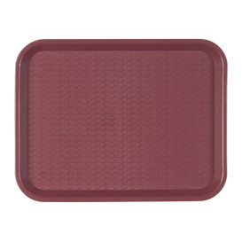 Podnos Plastový Fast Food Bordeaux 27,5x35,5cm (1 Ks)