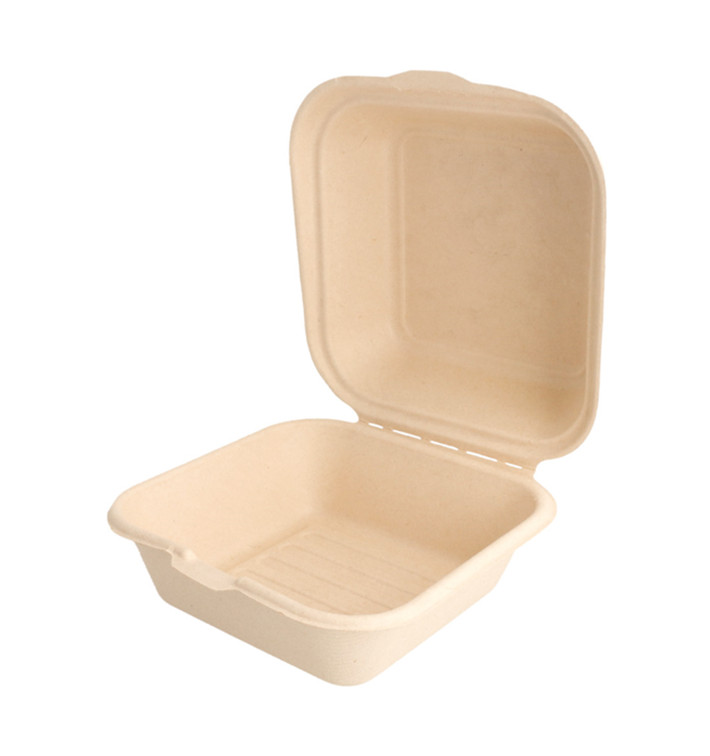 Krabička na Hamburger z Cukrové Třtiny 152x152x84mm (600 Ks) Krabička na Hamburger z Cukrové Třtiny 152x152x84mm (600 Ks)