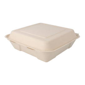Menu Box z Cukrové Třtiny 225x225x75mm (50 Ks)