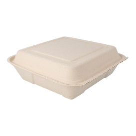 Menu Box z Cukrové Třtiny 225x225x75mm (50 Ks)