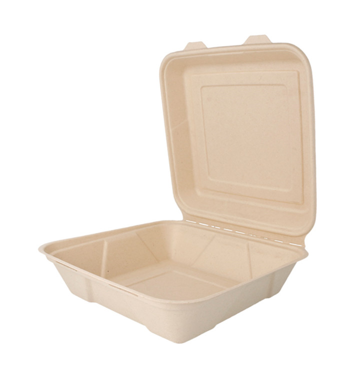 Menu Box z Cukrové Třtiny 225x225x75mm (200 Ks) Menu Box z Cukrové Třtiny 225x225x75mm (200 Ks)
