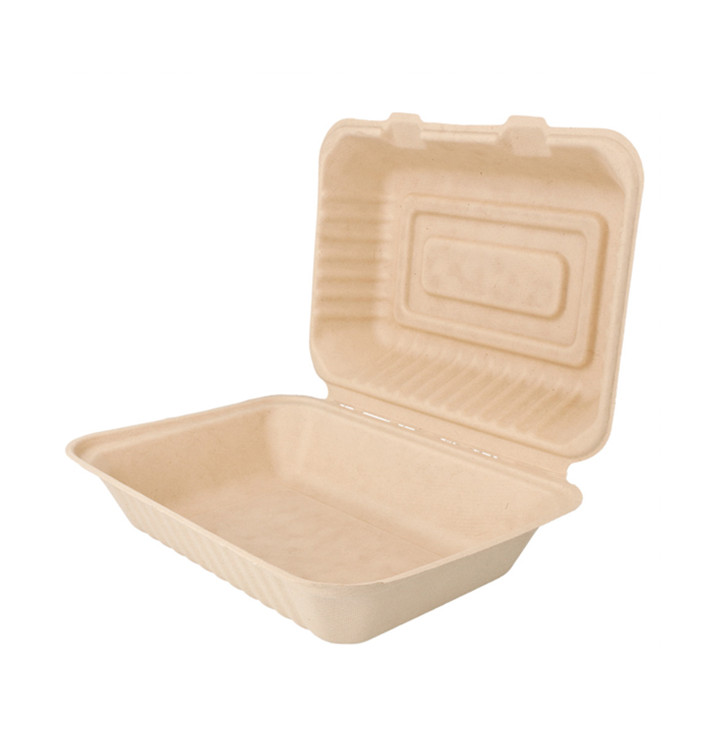 Menu Box z Cukrové Třtiny Přírodní 225x165x64mm (200 Ks) Menu Box z Cukrové Třtiny Přírodní 225x165x64mm (200 Ks)