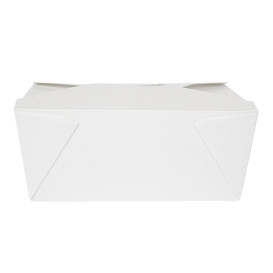 Krabička Karton Americký Bílá 19,7x14x9cm 2880ml (50 Ks)