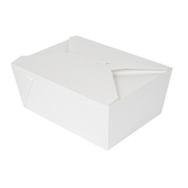Krabička Karton Americký Bílá 19,7x14x9cm 2880ml (200 Ks)