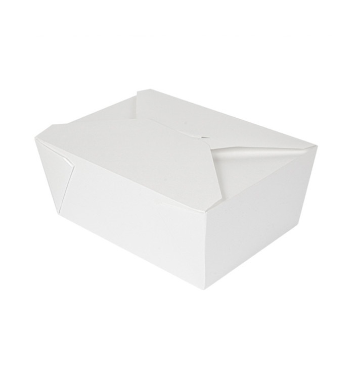 Krabička Karton Americký Bílá 19,7x14x9cm 2880ml (200 Ks) Krabička Karton Americký Bílá 19,7x14x9cm 2880ml (200 Ks)