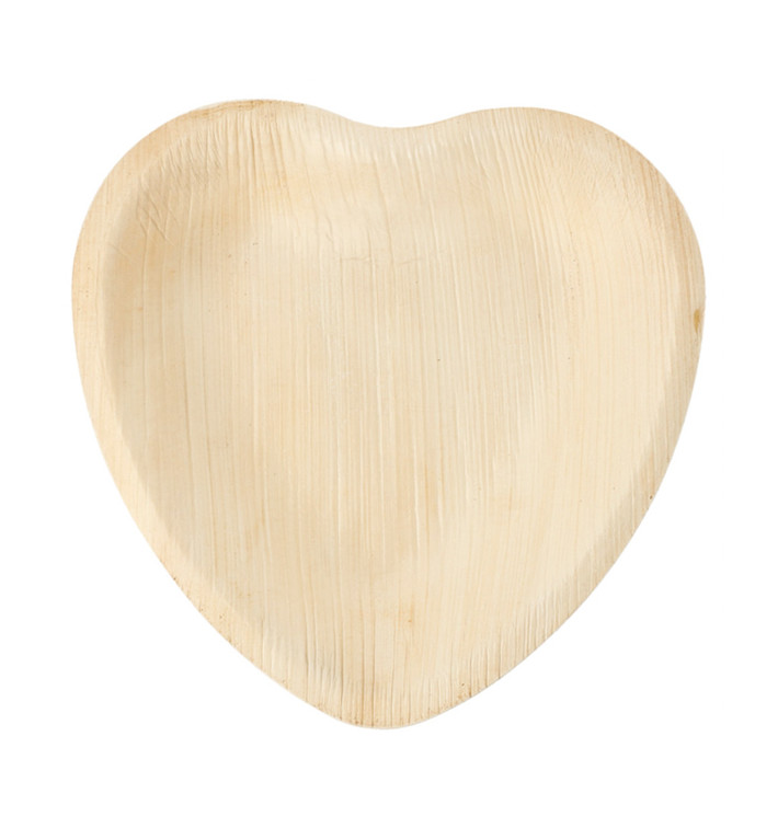 Talíř ve Tvaru Srdce z Palmových Listů 16,5x16,5x2,5cm (25 Ks) Talíř ve Tvaru Srdce z Palmových Listů 16,5x16,5x2,5cm (25 Ks)