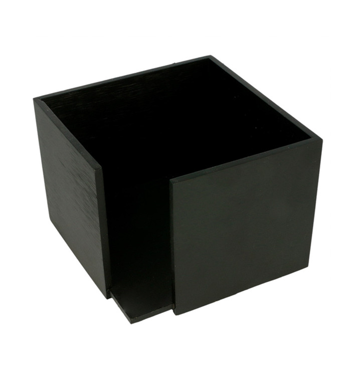 Držák na Ubrousky na Koktejl Bambusové Černá 13,5x13,5x10cm (1 Ks) Držák na Ubrousky na Koktejl Bambusové Černá 13,5x13,5x10cm (1 Ks)