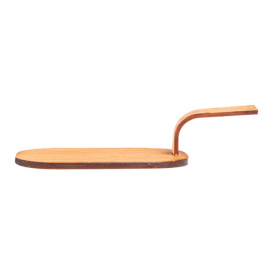 Mini Lopatka Bamboo Přírodní Víčko s 8x5 cm (100 Ks)